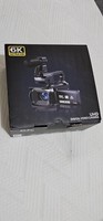 6K Ultra HD Video Camera Camcorder - 64MP, WiFi, Night Vision, Touch Screen