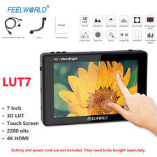 7 inch Touch 2200nit Bright FEELWORLD LUT7 DSLR Camera Field Monitor 3D LUT HDMI