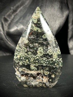 3.24'' 8th Vein Jasper With Druze Teardrop Ornament 4.2oz (120 grams)