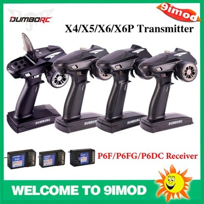 DUMBORC 2,4G Empfänger X6F/X6FG/X6DC/X6DCG 2,4G 6-Kanal für X4 X5 X6 X6P Sender