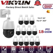VIKYLIN 18 ZOOM 360 VIEW IR50M 8MP ptz CAMERA App Speaker POE Tracking ONVIF lot