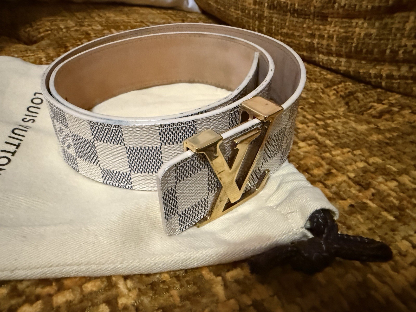 Louis Vuitton Initiales Damier Azur Canvas M9609 Size 80/32 Authentic thumbnail 11