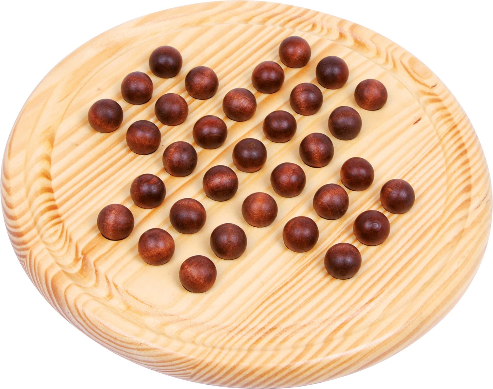 Small foot Solitär Holzkugel Gesellschaftsspiel für Kinder, aus Holz, Ø ca. 21 c