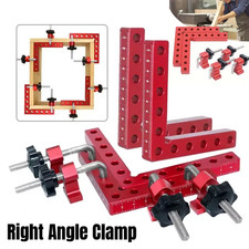 1 Set 90 Degree Premium Aluminum Alloy Metal Corner Clamps for Woodworking Posit