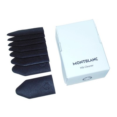 New Montblanc Nib Cleaner For Fountain Pens 8-Piece 110681 Ink Wipe/Cloth/Sleeve