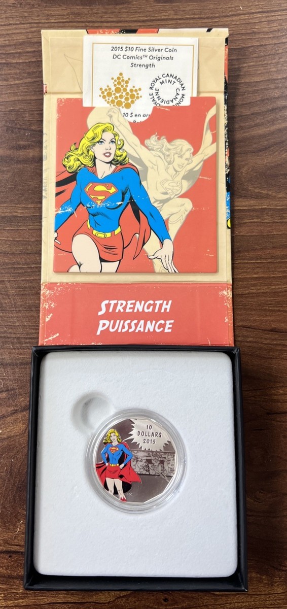 2015 Supergirl $10 Canada Strength Fine Silver Coin DC Comics | eBay