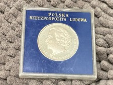 old POLISH POLAND silver coin 100 ZLOTYCH 1975 IGNACY PADEREWSKI
