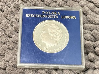 Antigua moneda de plata POLONIA POLACA 100 ZLOTYCH 1975 IGNACY PADEREWSKI