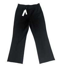 NEW Tahari Pull on Pants Women's Size Medium Black Flat Front