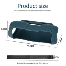 For JBL Flip 7 Speaker Silicone Protective Cover with Drop Resistance and Strap