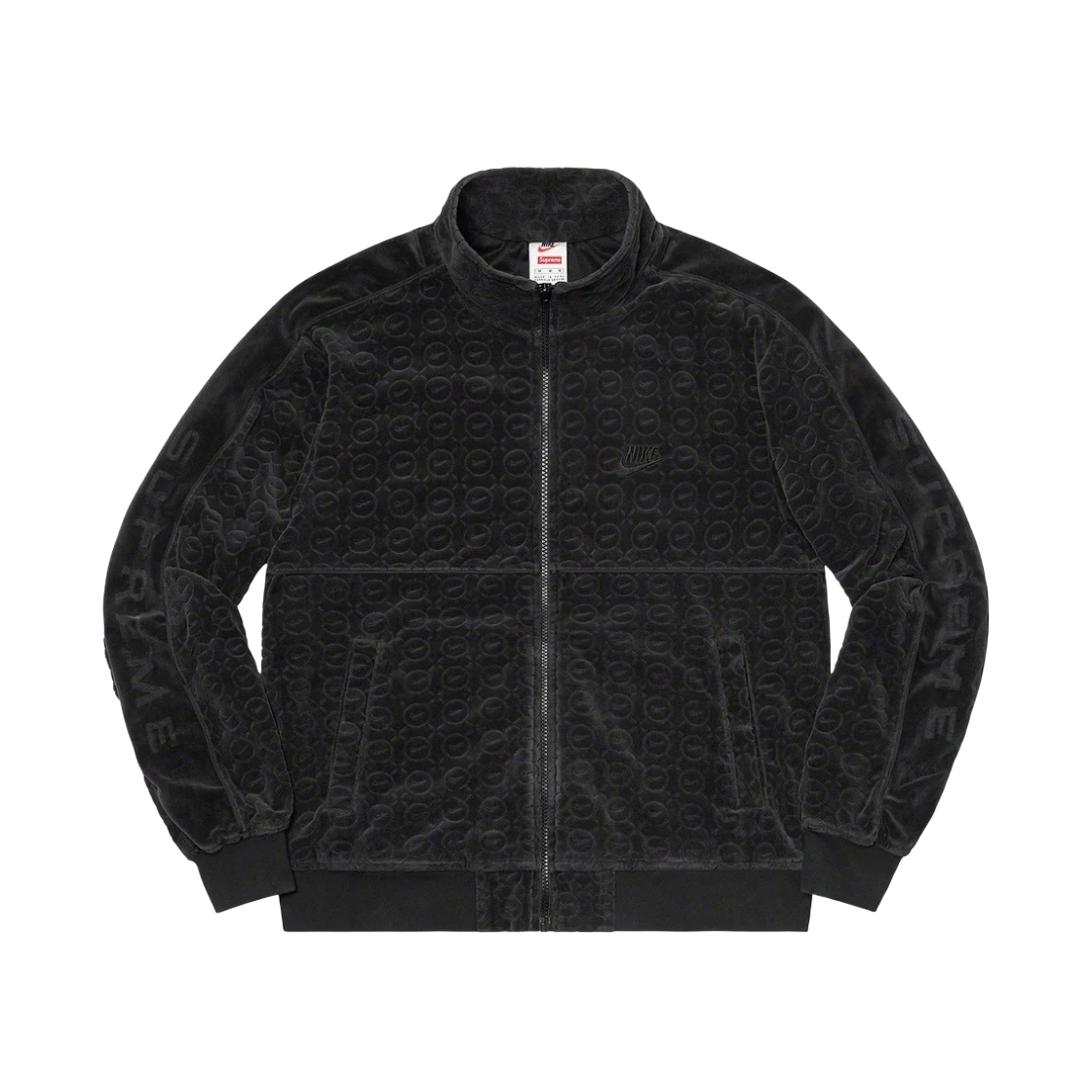 Veste de survêtement velours noir Supreme x Nike   21SS