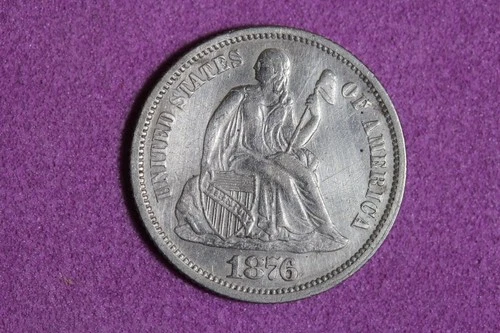 Estate Find 1876 Seated Liberty Dime #K59667