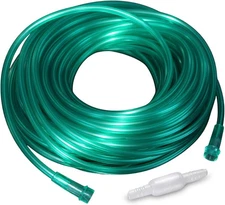 Bistras Oxygen Tubing 50FT Green Crush Resistant Non Kinking for Cannula 1 pk 