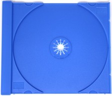 10 Brand New Solid Blue CD Jewel Case Trays 1990s Vintage Ten Tray Compact Disc
