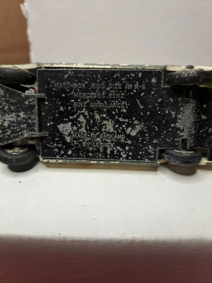 Ambulancia Lesney Matchbox King Size K-6 Mercedes Benz “binz” Foto 4 de 4