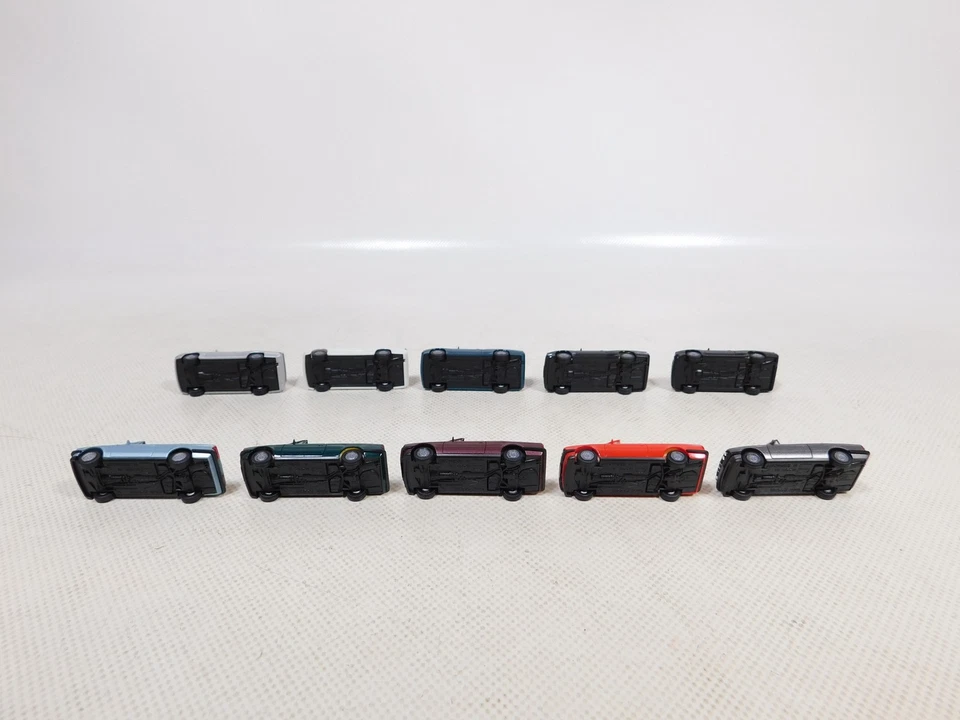 Herpa 1:87 H0 10X Auto Modell BMW Cabrio M 3 Molto Buono/Mint #EI98-0,5 - Immagine 3 di 4