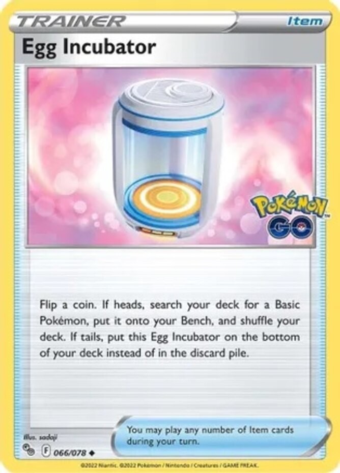 Egg Incubator - 066/078 - Uncommon - Near Mint - Pokemon Go