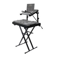 Odyssey LTBXS2MTCP Combo Dual Tier Heavy-Duty Folding Stand Laptop Gear Shelf
