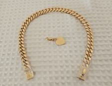 Dog Collar Cuban Link, 18k Gold Plated, New