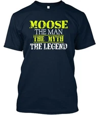 Moose Man T-Shirt Made in the USA Size S to 5XL