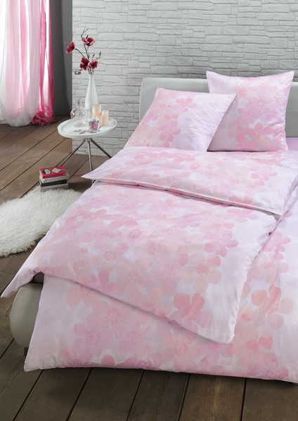 Estella Mako Satin BettwäSche Laila 155X220 80X80 Cm In Magnolie-image