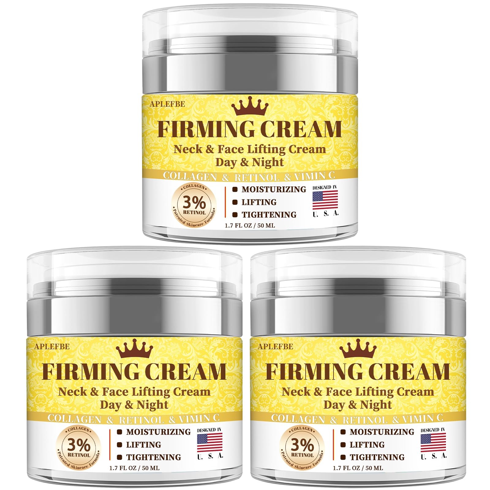 3% Retinol Anti Aging Face & Neck Firming Cream with Collagen