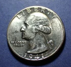 1941-S Washington Quarter  Borderline Uncirculated
