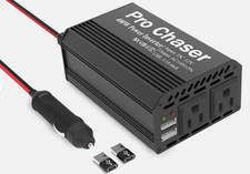 Pro Chaser 400W Power Inverter 12V DC to 110V AC Car Converter USB-C