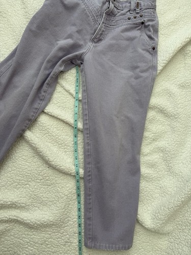Rockies Jeans Womens Sz 11 Light Purple Bare Back Denim Pants Western Vintage - Picture 4 of 7