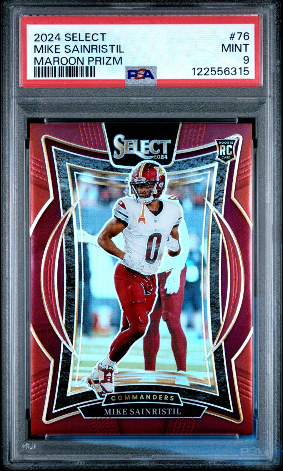 Mike Sainristil Panini Select #76 Maroon