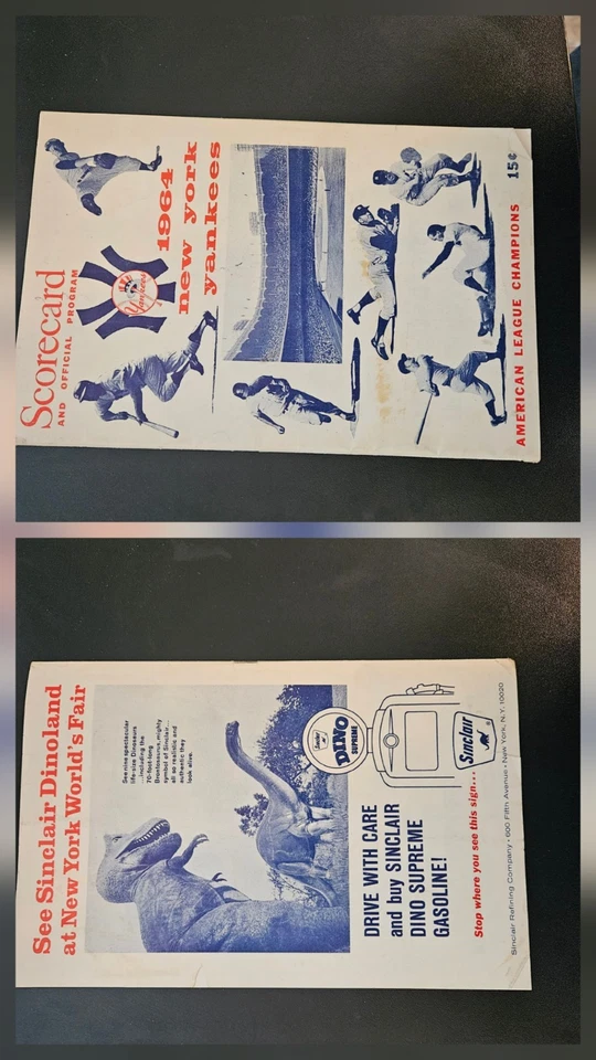 1964 Scorecard And Official Program  Yankees VS Twins - Image 2 of 4