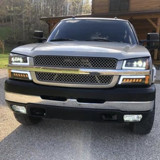 DOT LED Headlights DRL Bumper Marker Lamps For 2003-07 Silverado 1500 2500 3500