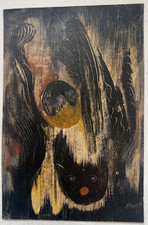 Friedrich Vogel Aquarelle Miniatur informell  verschollene generation