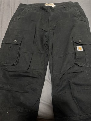 Carhartt WIP Black Cargo Pants 2XL Work In Progress