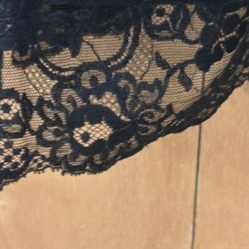 Late 1950s Lorraine Quality Lingerie Black Nylon Full Slip Size 40 to 38" Bust
