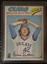 Topps 1977 Topps Bruce Sutter Chicago Cubs #144 Rookie Card. rookie card picture