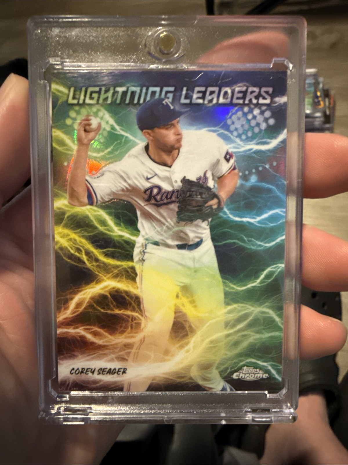 2025 Topps Chrome Lightning Leaders Corey Seager #LL-9