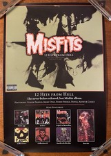 MISFITS 12 Hits From Hell 2001 Caroline Records PROMO Only POSTER Danzig PUNK