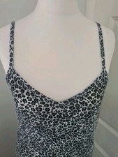 Pretty Little Thing Knee Length Sleeveless Animal Print Dress - Size 8