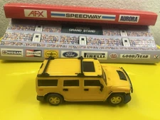 SCALEXTRIC/HORNBY HYBRID 1/32 Slot Car HUMMER H2 SUV YELLOW READY TO RUN FUN 4U!