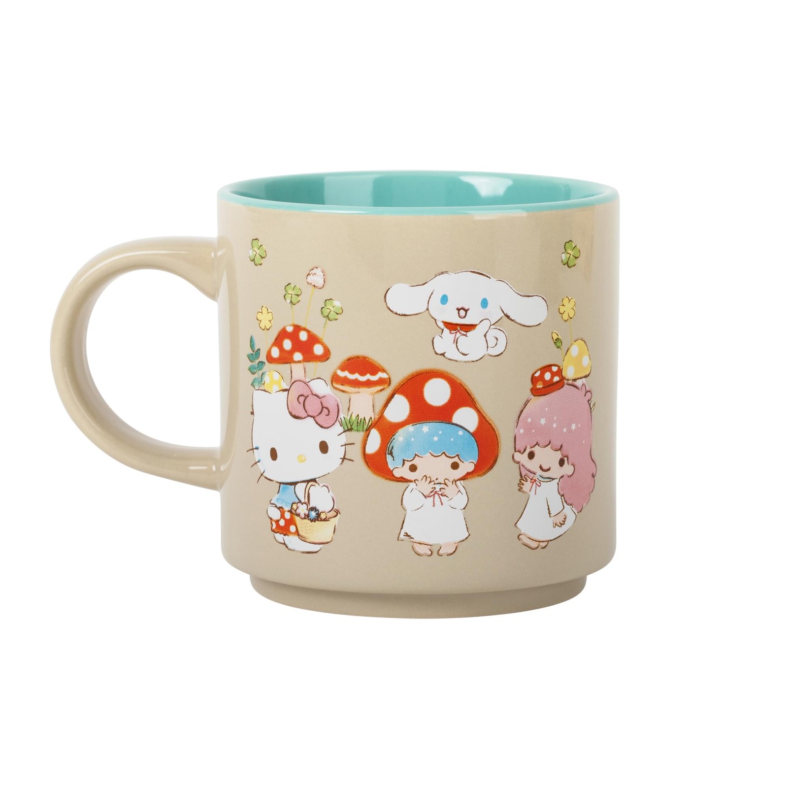 Hello Kitty Mushroom Crew Stackable Ceramic Mug with Friends