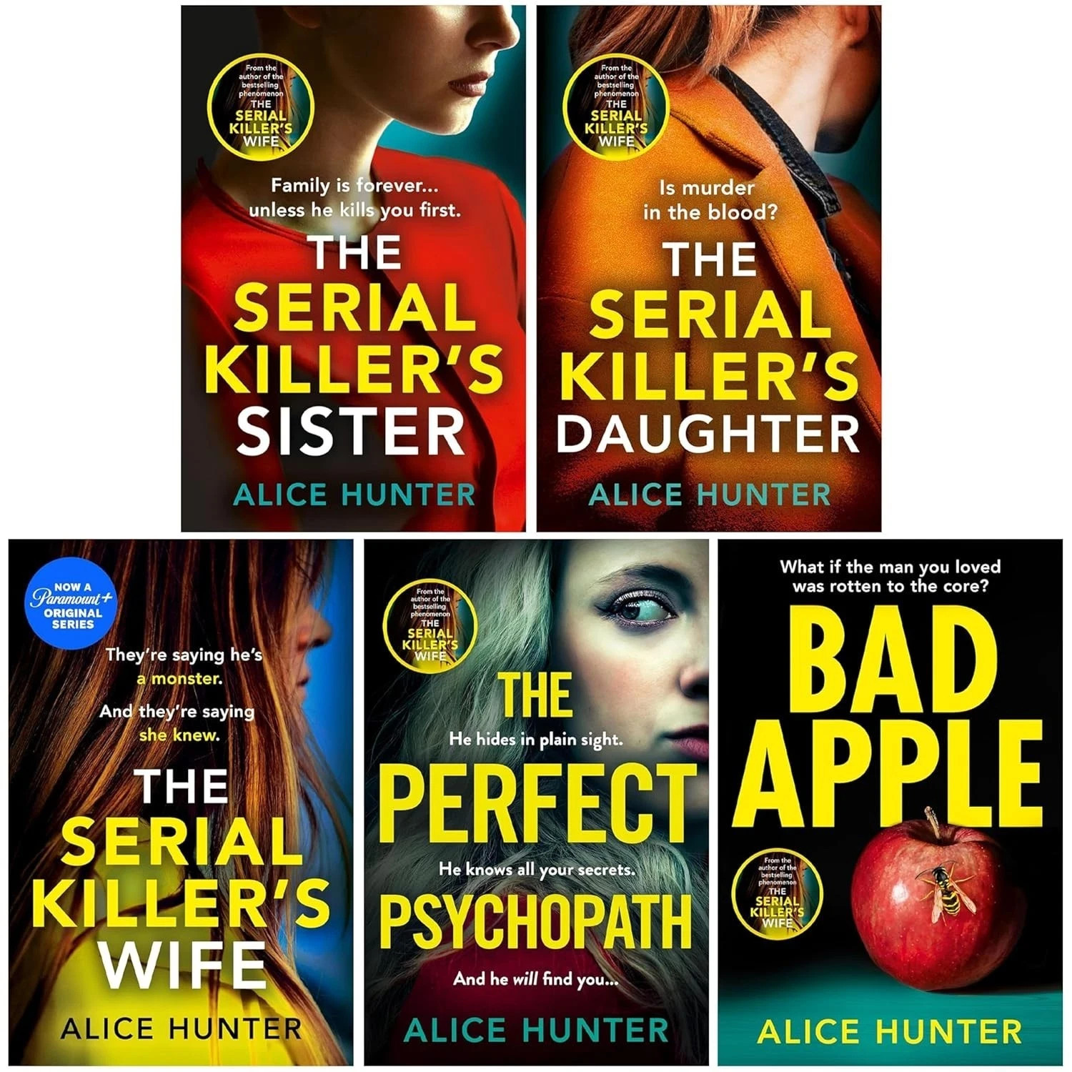 The Serial Killer Series By Alice Hunter 5 Books Collection Set Wife,Bad Apple