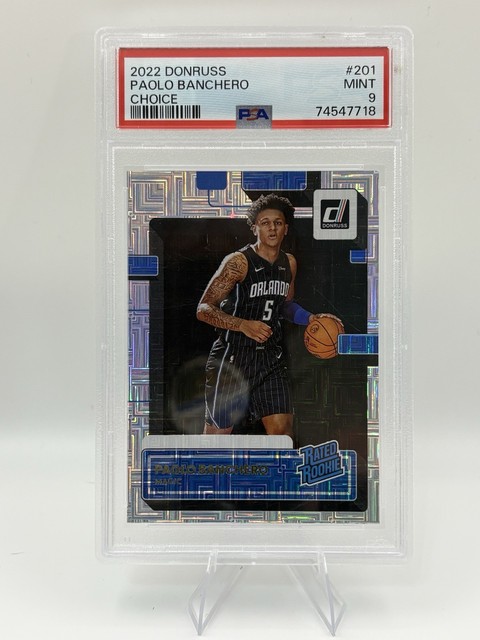 2022 Donruss Paolo Banchero Choice Rated Rookie #201 PSA 9 RC