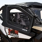 For Can Am Maverick X3 R RR 2017-2026 Cab Enclosure Door Window with Steel Frame