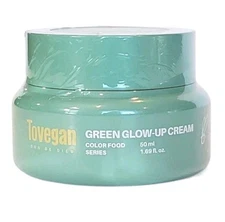 Tovegan Green Glow Up Cream Full Size 1.69oz Face Cream New Sealed Ex 05/27/2027