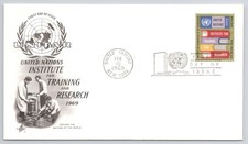 First Day Cover Scott s #192-93 UN 1969 UNITAR Institute Training Research 6c