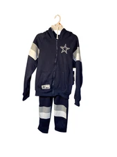 NWT NFL team apparel boys two-piece Dallas Cowboys sweatsuit size 8