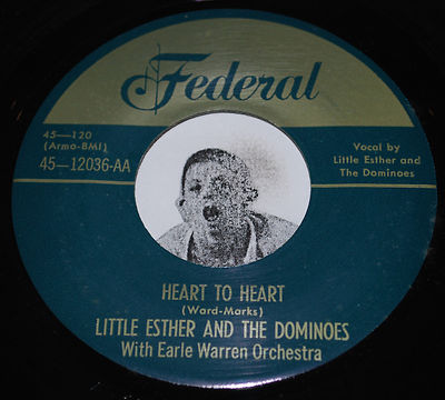 R&B 45~LITTLE ESTHER~Lookin' For A Man / Heart To Heart~Federal