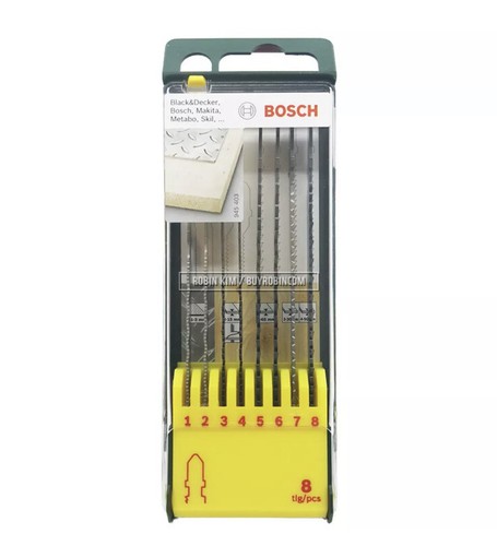 Bosch JIGSAW-BLADE 8 Pcs Wood/Metal BladeSET 2607019458 3165140415767 ...