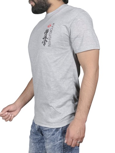 Men's Warrior Style T-Shirt | American Fearless Design | Vintage Black & Grey - Picture 12 of 15